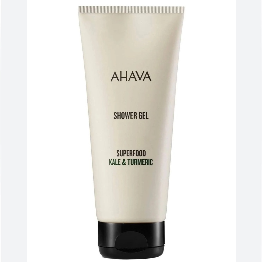 NIB - AHAVA Superfood Kale & Turmeric Shower Gel, 6.8-oz.